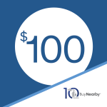$100 donation icon